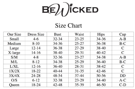 **NEW** Be Wicked Eleanor Swimsuit- Black- X-Large BW2106-XL
