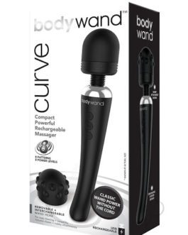 Bodywand Curve- Compact Powerful Rechargeable Massager- Black