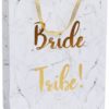 Bride Tribe Gift Bag- White & Gold LG-P013