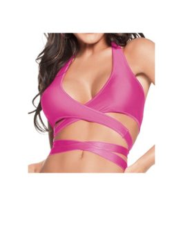 Escante Fusions Tri-Top Halter- Hot Pink- One Size