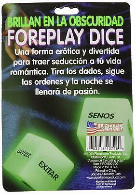 Brillan En La Obscuridad- Foreplay Dice- Glow-In-The-Dark Spanish Version PD8001-00E