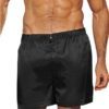 Shirley of Hollywood Men's Boxers- Black- Small 20300WHT-L