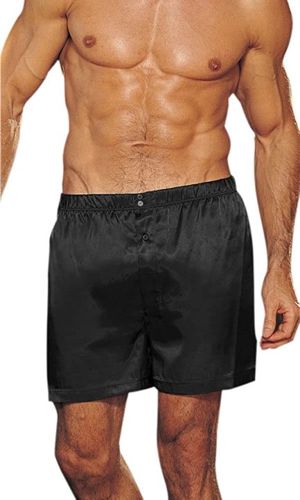 Shirley of Hollywood Men's Boxers- Black- Small 20059BLK-S
