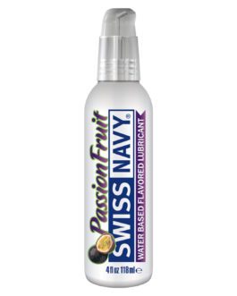 Swiss Navy Water-Based Flavored Lubricant- Passion Fruit- 4 oz