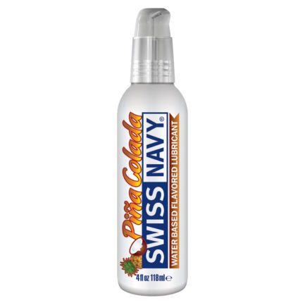 Swiss Navy Water Based Flavored Lubricant- Pina Colada- 4 oz. MD-SNFPC4