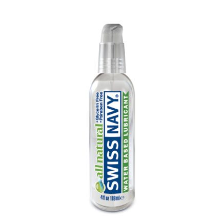 Swiss Navy All Natural Water-Based Lubricant- 4 oz MD-SNAN4