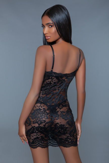 *NEW* Blaire Zip-Up Chemise- Black- Small BW2019BLK-S