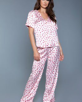 *NEW* Camellia Pajama Set- Red/Pink- Small