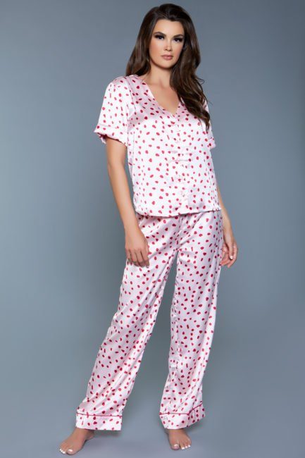 *NEW* Camellia Pajama Set- Red/Pink- Small BW2086RP-S