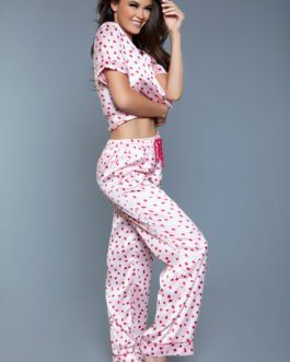 *NEW* Camellia Pajama Set- Red/Pink- X-Large