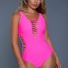 **NEW** Be Wicked Evie Swimsuit- Neon Pink- Small BW2119BLK-M