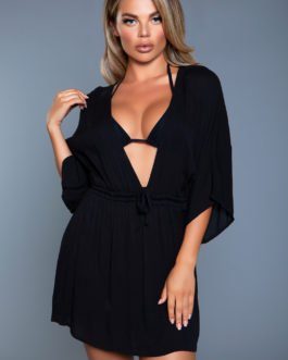 **NEW** Be Wicked Thalia Beach Cover-Up- Black- L/XL