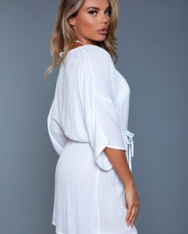 **NEW** Be Wicked Thalia Beach Cover-Up- White- L/XL