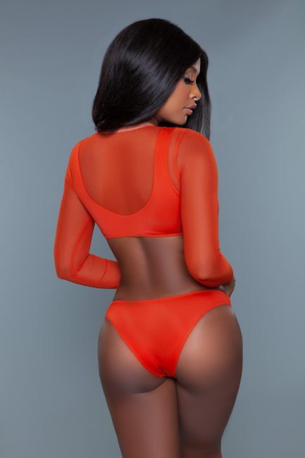 **NEW** Be Wicked Golden Hour 2 PC Swimsuit- Red- Large BW2223-RED-L