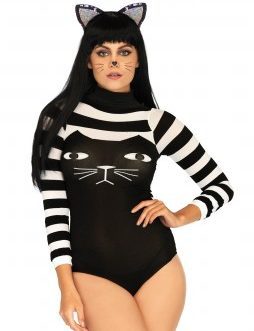 Striped Cat Bodysuit – One Size