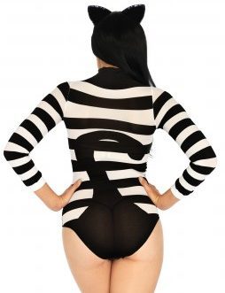 Striped Cat Bodysuit – One Size